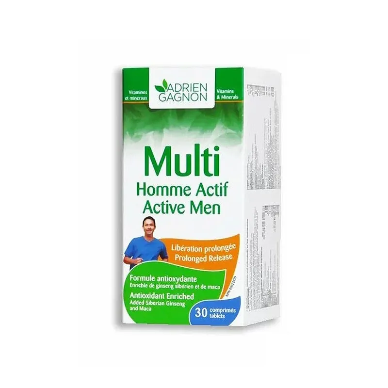MULTI HOMME ACTIVE 30 comprimés