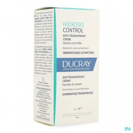 Ducray Hidrosis Control Crème Anti-Transpirante Mains Et Pieds 50 ml