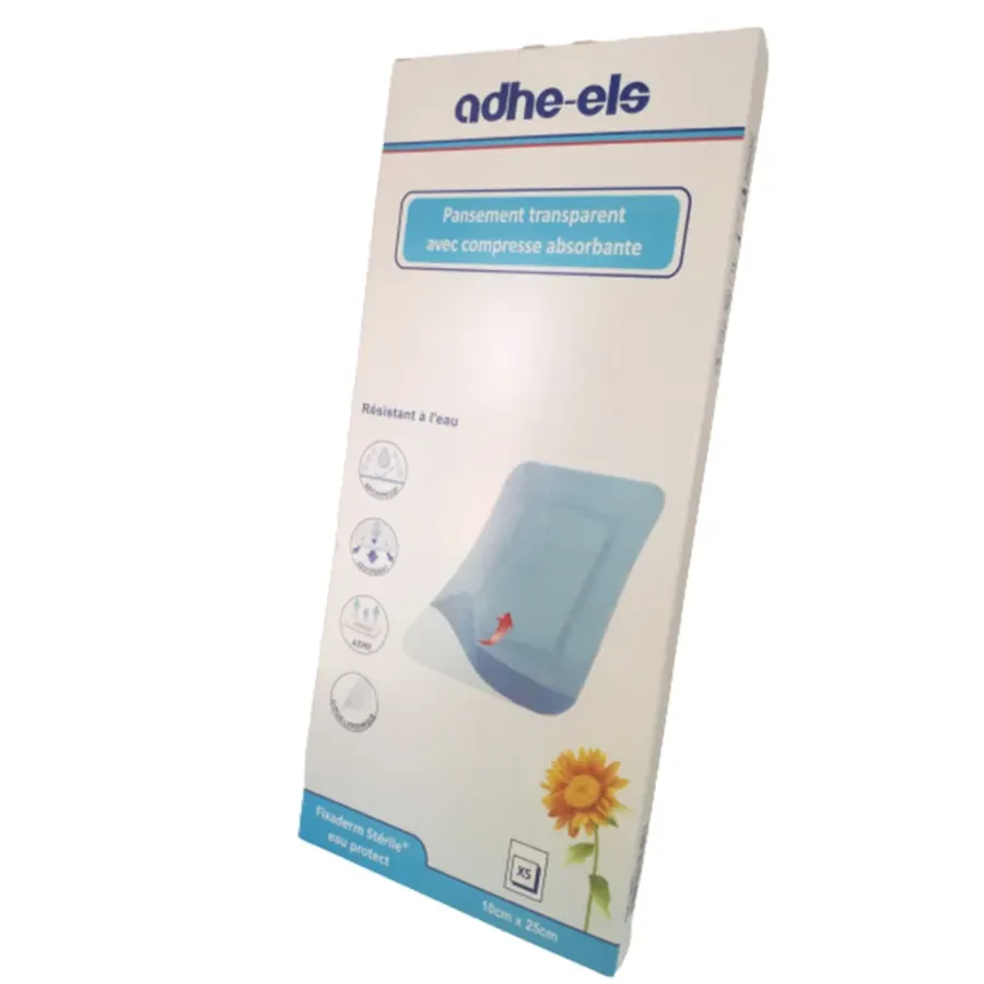 Adhe-Els Pansement Transparent Avec Compresse Absorbante