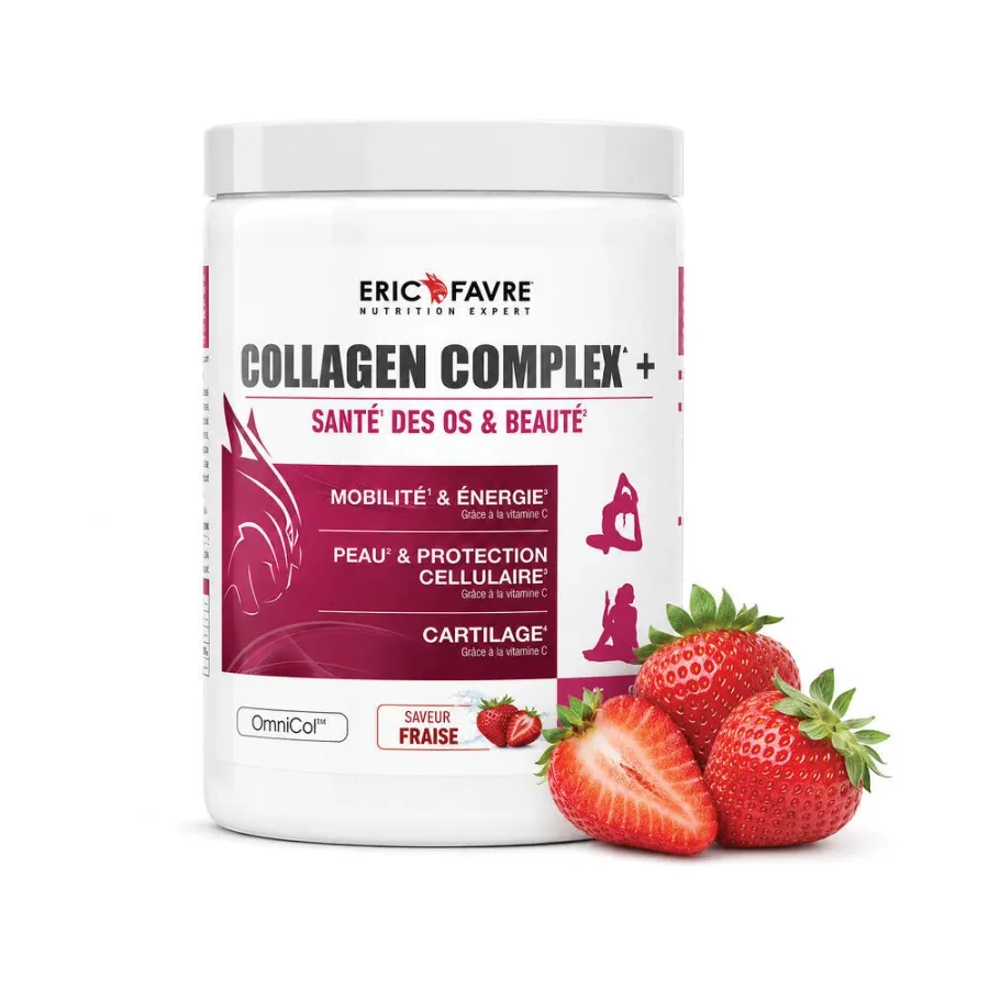 Collagen complex + Enrichi en Vitamine C Fraise 300g