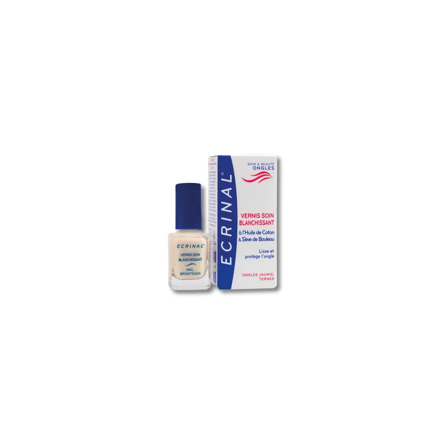 Ecrinal VERNIS SOIN BLANCHISSANT – ONGLES JAUNIS TACHÉS