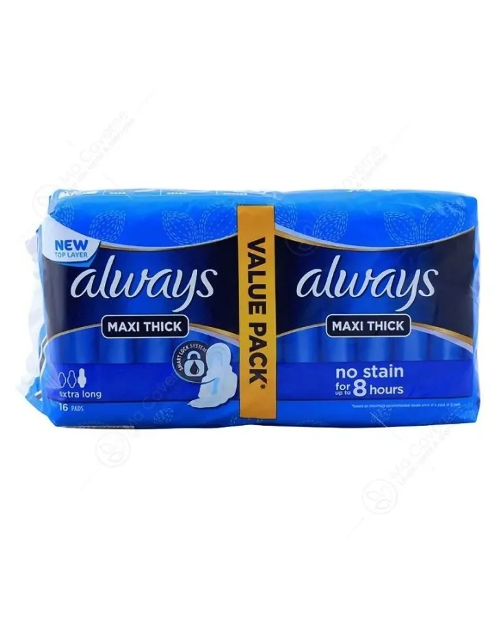 Always Duo Maxi Thick 18Pcs