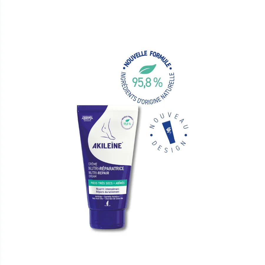 Akileine CRÈME NUTRI-RÉPARATRICE – PIEDS TRÈS SECS ET ABIMÉS