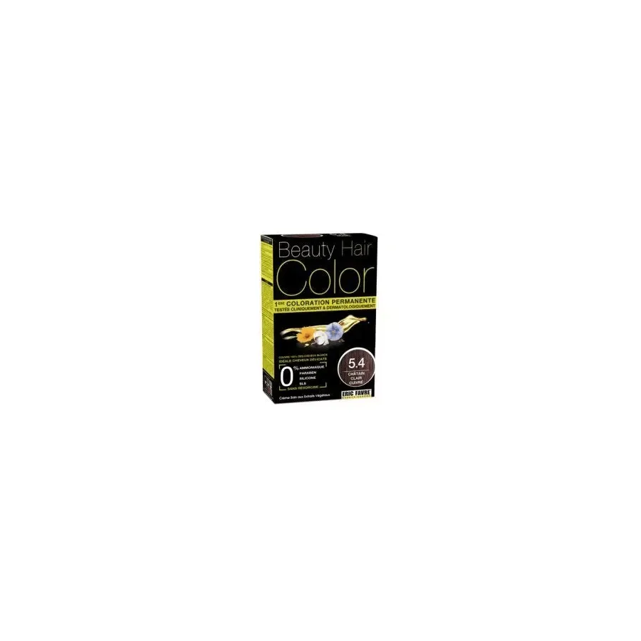 BEAUTY HAIR COLOR CHATAIN CLAIR CUIVRE 5.4