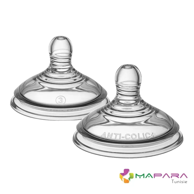 Tommee Tippee Tétine anti-colique avancé débit rapide (x2)