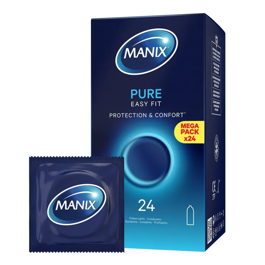 Manix Pure Easy Fit Boîtes de 24 préservatifs