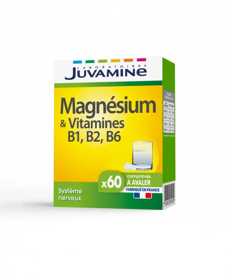 MAGNÉSIUM + VITAMINE B1, B2, B6
