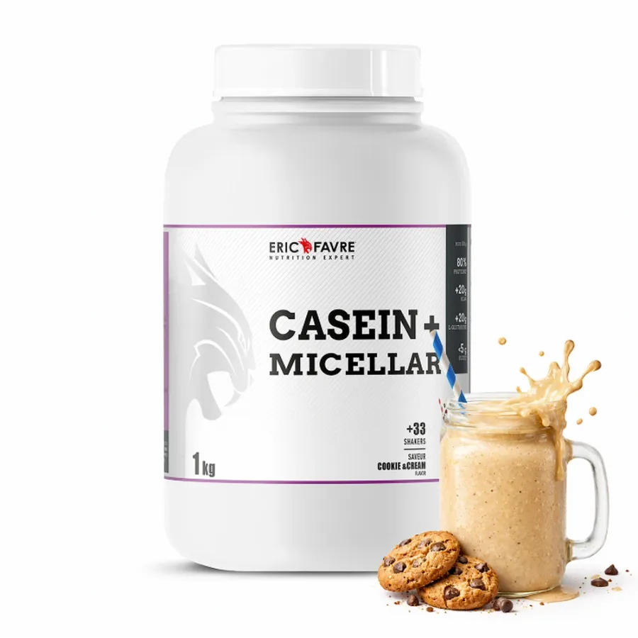 Casein +: 100% Caséine Micellaire pour Récupération Nocturne