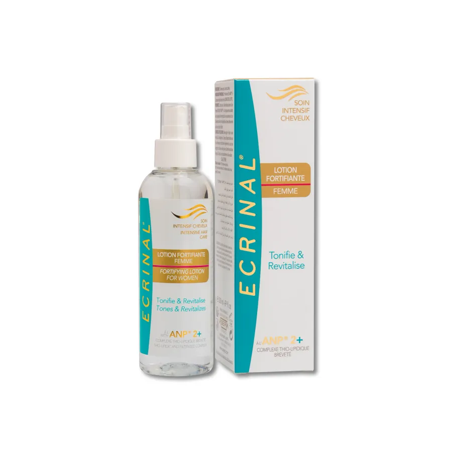Ecrinal LOTION FORTIFIANTE FEMME A L’ANP®2+ – CHEVEUX CLAIRSEMÉS DÉVITALISÉS
