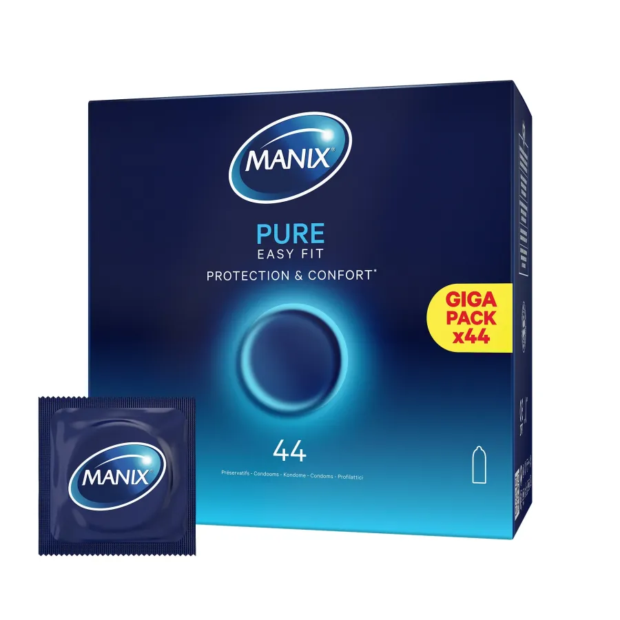 Manix Pure Easy Fit Boîtes de 44 préservatifs