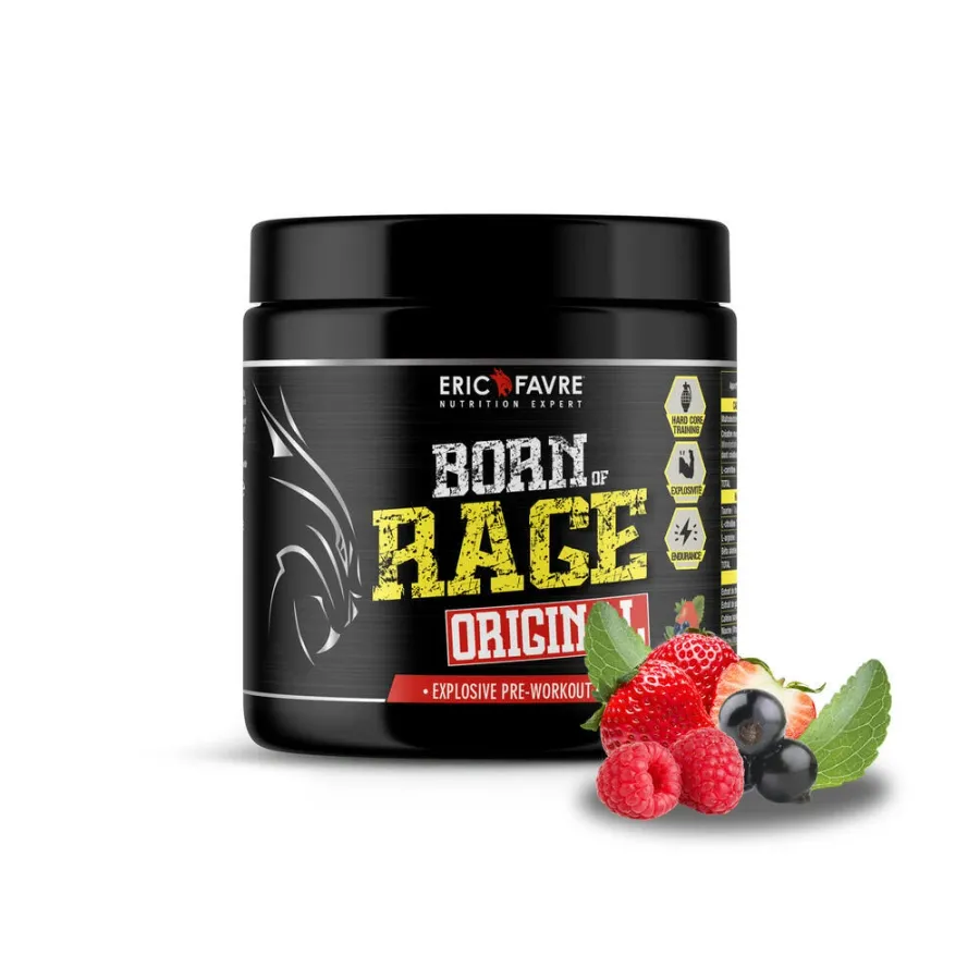 Born of Rage: Pre-Workout 8 Actifs pour Entraînements Intenses