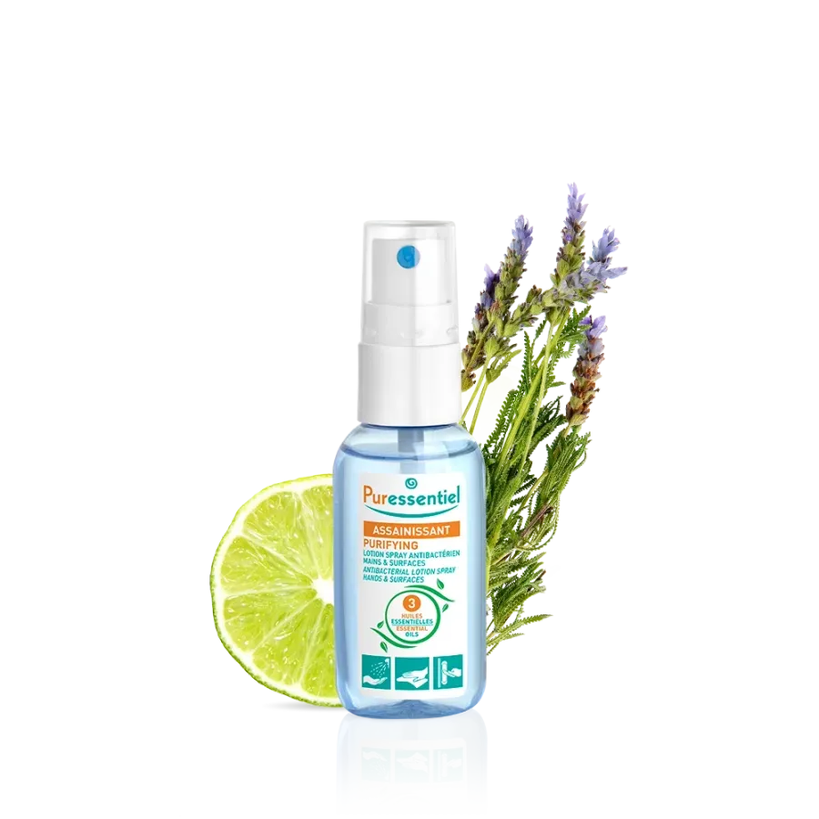 Lotion Spray Antibactérien Assainissant 25 ml