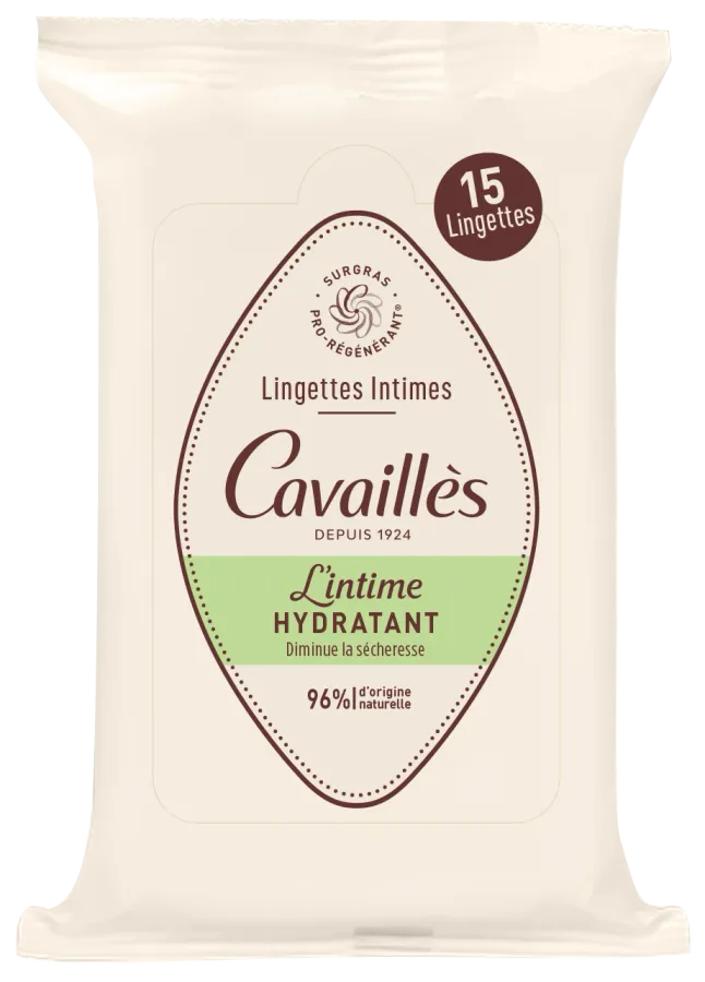 Lingettes Intimes Hydratant 15 lingettes