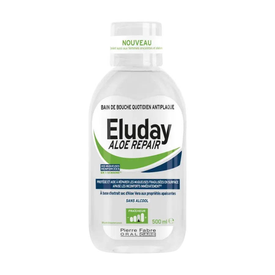 Eluday Eluday Aloe Repair - bain de bouche quotidien antiplaque