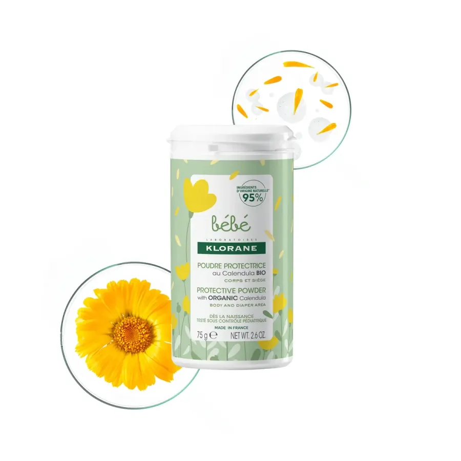 Bébé Poudre protectrice au Calendula BIO