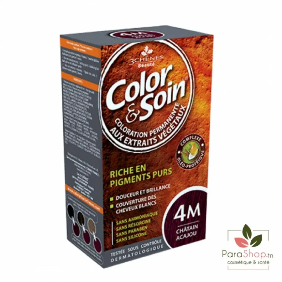 Color & Soin Coloration Chatain Acajou 4M
