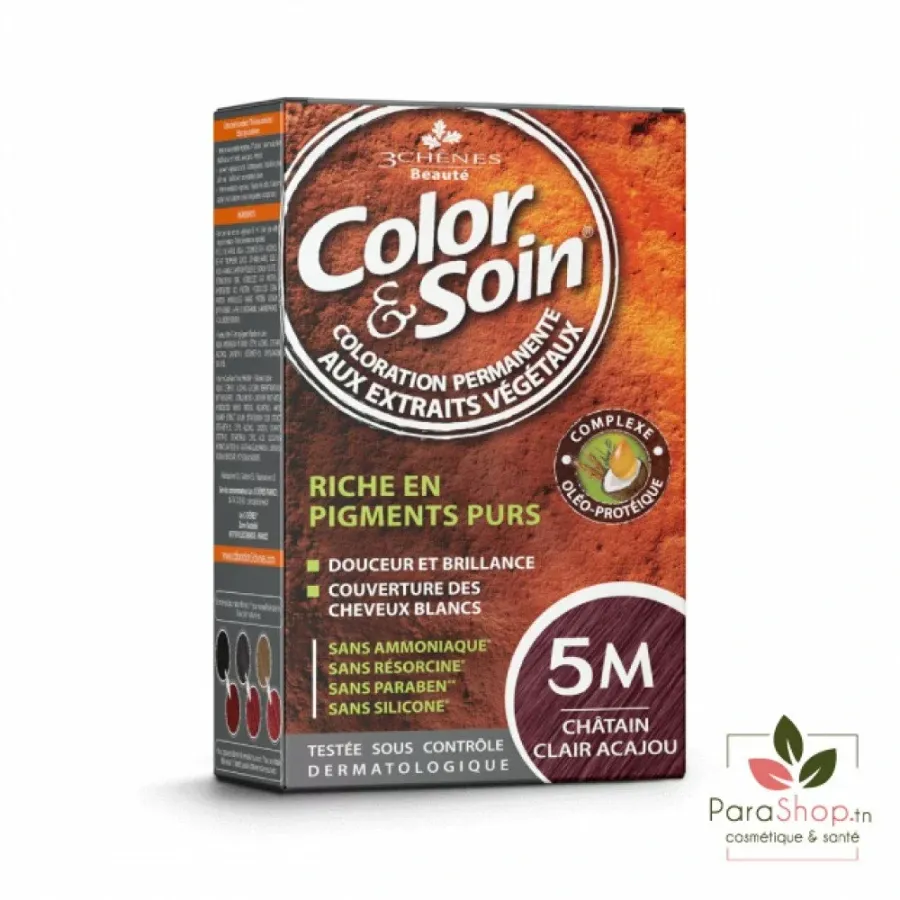 Color & Soin Coloration Chatain Clair Acajou 5M
