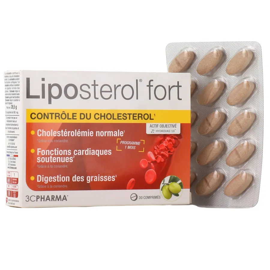 3 CHENES LIPOSTEROL FORT 30 COMPRIMES