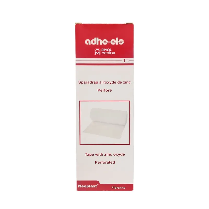Adhe-els - Sparadrap à l’oxyde de zinc perforé - 5mx18cm