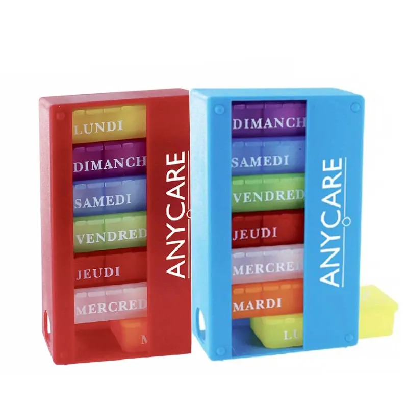 Anycare - Pilulier hebdomadaire - 3 cases par jour