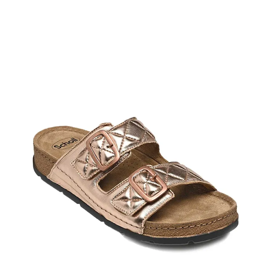 Scholl Bora 2 Straps - Mules orthopédiques femme - Rose Gold