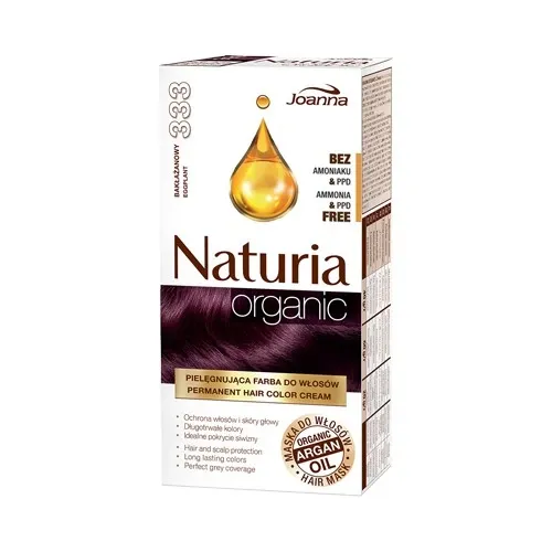 Crème colorante - Joanna Naturia Organic - 333 aubergine