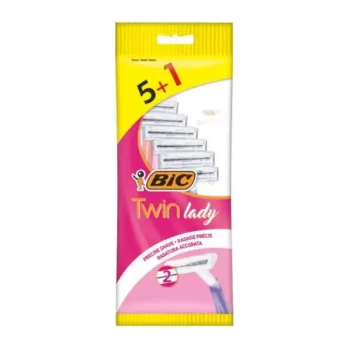BIC TWIN LADY RASOIRS JETABLES POCHETTE DE 5+1 PIECES