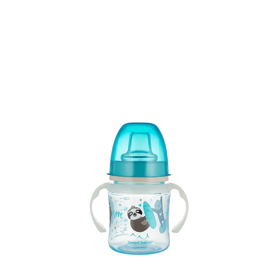 Canpol babies Exotic Animals - Tasse anti-déversement anses lumineuses 6m+ - 120ml