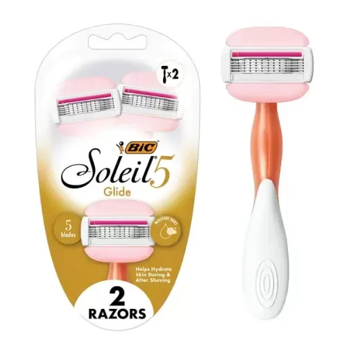 BIC SOLEIL GLIDE RASOIRS 5 LAMES 2 PIECES