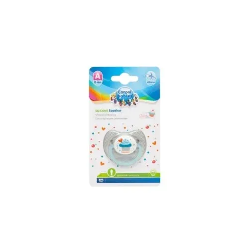 CANPOL SUCETTE SYMETRIQUE SILICONE CUPCAKE-GRIS
