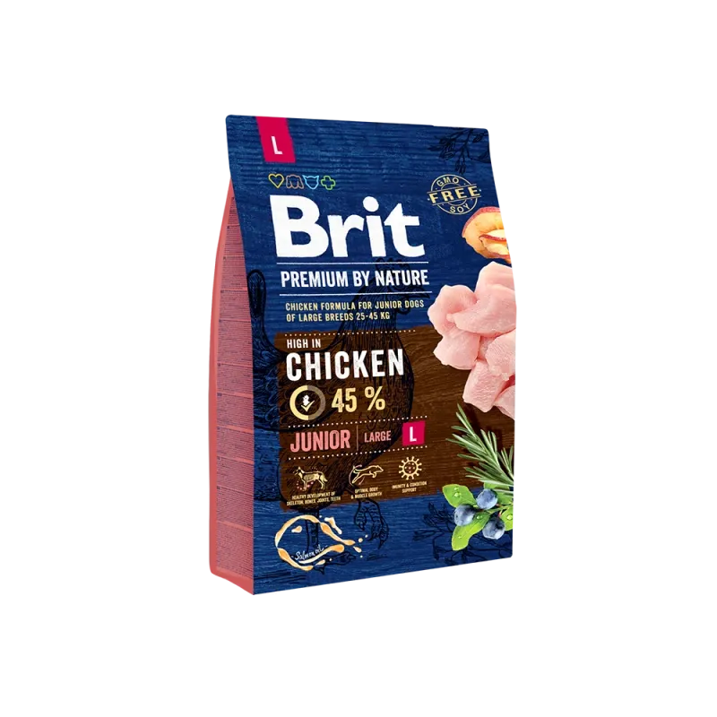 BRIT PREMIUM BY NATURE JUNIOR AU POULET,3KG