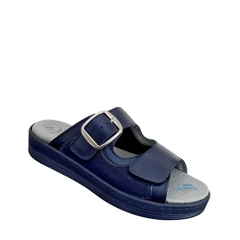 Sti Orthopedic – Claquette Orthopédique Femme Pour Hallux Valgus – Fs011hl Bleu Marine