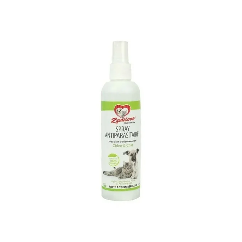 ZANILOVE SPRAY ANTI PARASITAIRE CHIEN ET CHAT 200ML