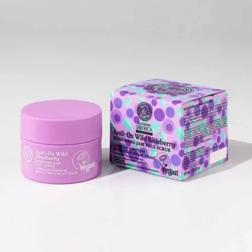 BLUEBERRY SIBERICA ANTI OX WILD BLUEBERRU GOMMAGE CONFITURE REVELATEUR D'ECLAT VISAGE 50ML