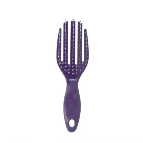 TITANIA BROSSE DE POCHE POURPRE 17,5CM REF 2891