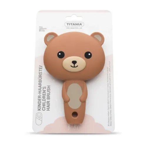 TITANIA BROSSE A CHEVEUX POUR ENFANTS OURS BRUN