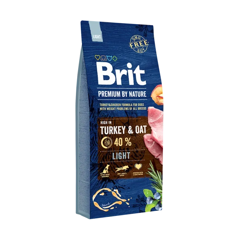 BRIT PREMIUM BY NATURE LIGHT AU POULET,15KG