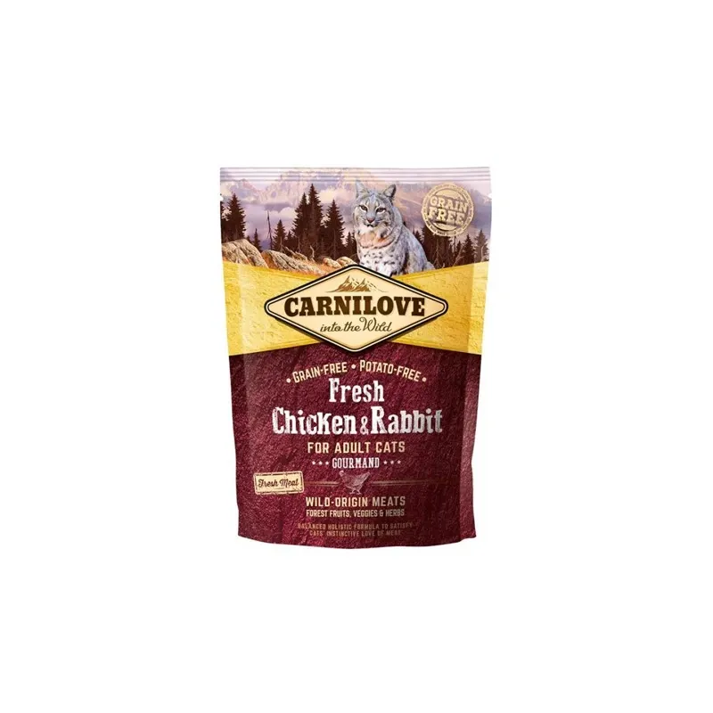 CARNILOVE CROQUETTE POULET & LAPIN POUR CHAT 400 GR