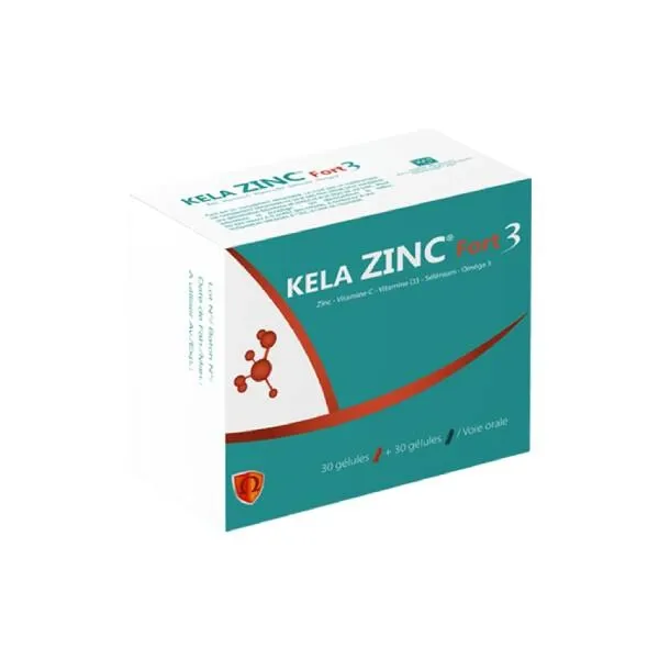 KELA ZINC fort 3 ZINC + OMEGA 3 B60 (DATE EXP 11/2026)