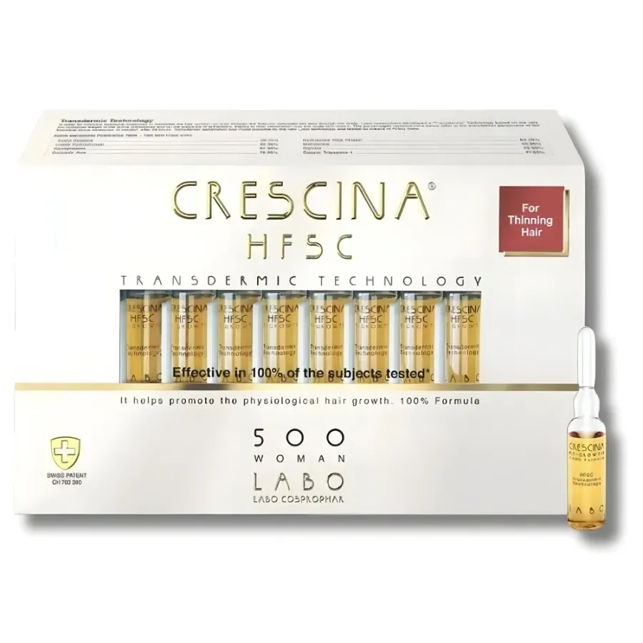 Crescina HFSC Transdermique Repousse 500 Femme B/20 Ampoules