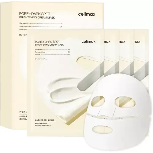 CELIMAX PORE+DARK SPOT BRIGHTENING CREAM MASK 20G 4 PIECES