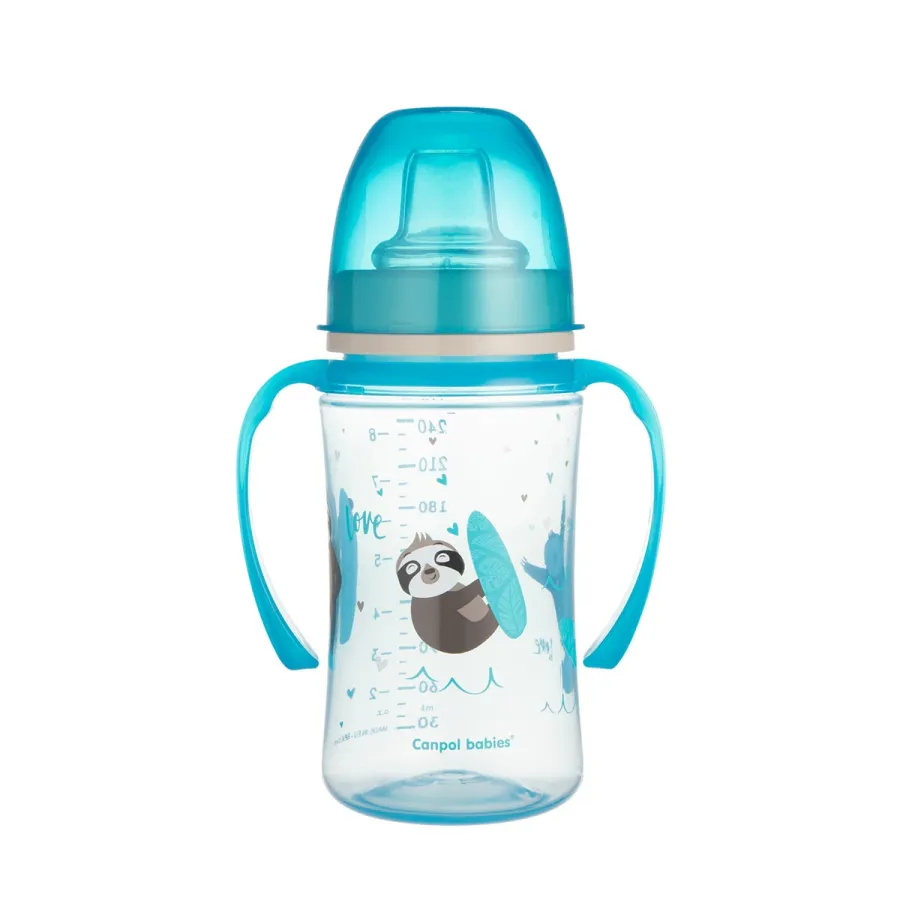 Canpol Babies - Gobelet anti-déversement aux motifs colorés 6m+ - 240ml