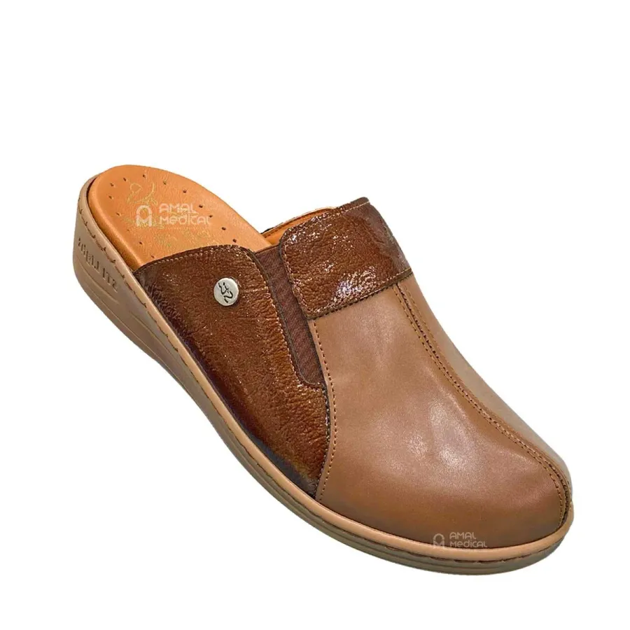 STI Orthopedic - Sabot orthopédique femme EV010 - Caramel vernis