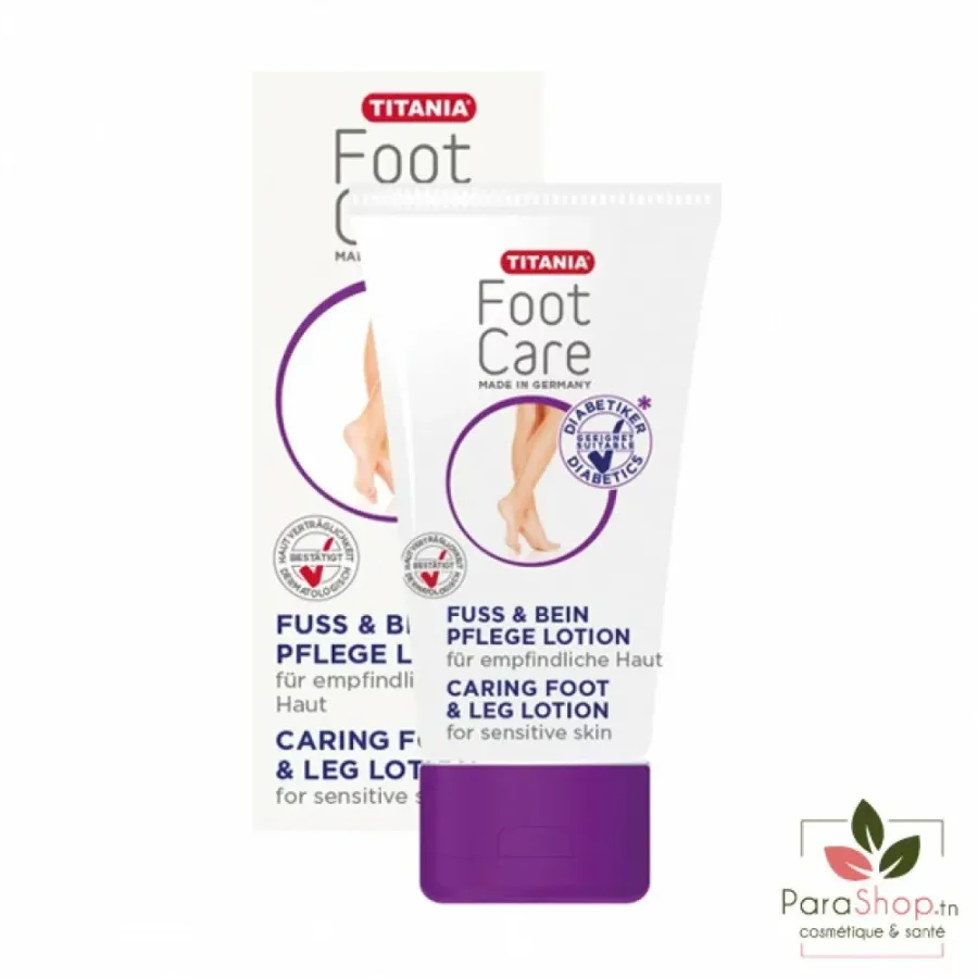 TITANIA FOOT CARE Lotion Pieds Et Jambes Peaux Sensibles 75ML - 5318