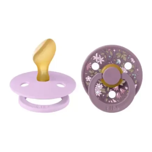 BIBS 02 SUCETTES COLOUR PACIFIER LIBERTY CHAMOMILE VIOLET SKY MIX SIZE 2 6M+