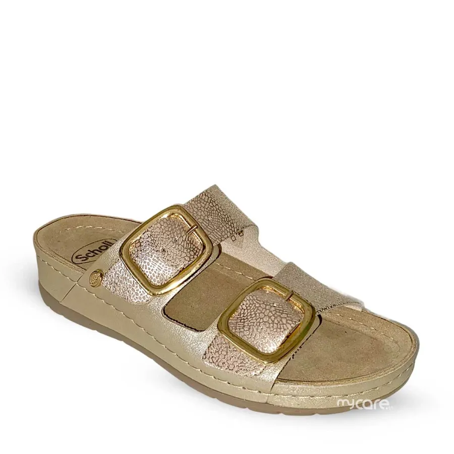 Scholl Aberdeen - Claquette orthopédique femme - platinium