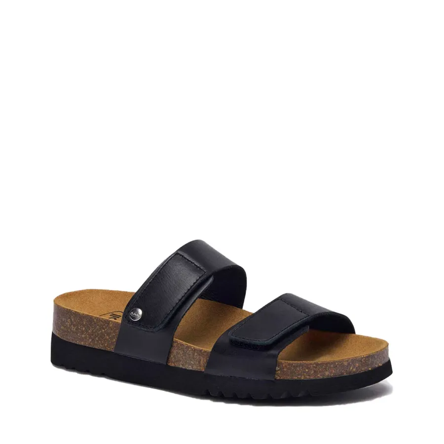 Scholl Lusaka 2.0 – Claquette orthopédique femme - Double Brides - noir