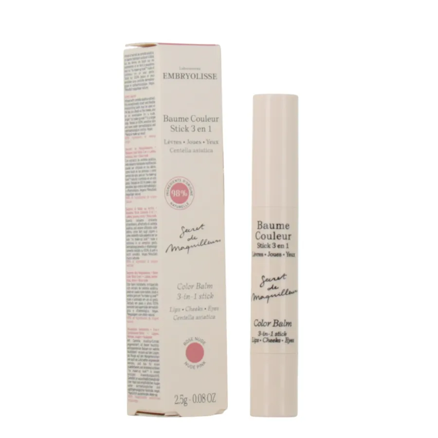 Embryolisse Secret de Maquilleurs Baume Couleur Stick 3en1 2,5g Rose Nude
