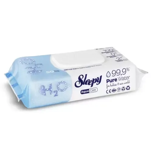 SLEEPY LINGETTES BEBE PURE WATER H2O 50PCS